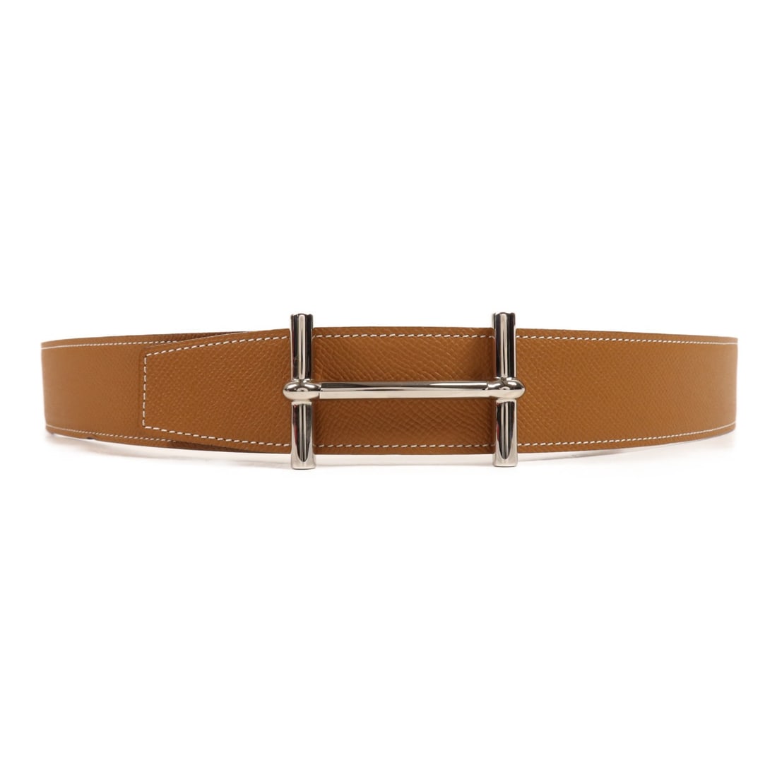 HERMES Epsom Leather Belt 110 Brown with PHW (1 of 16)