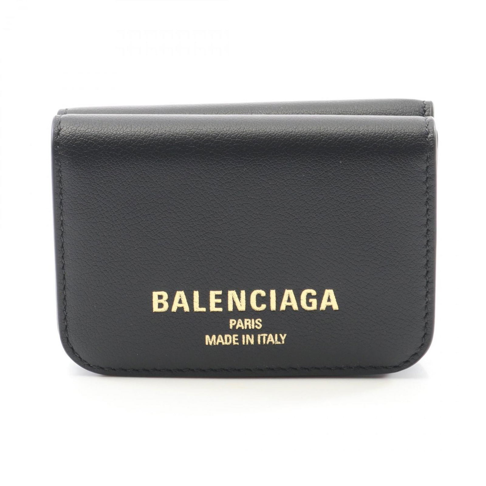 Black Leather Balenciaga Cash Mini Wallet from Italy (1 of 1)