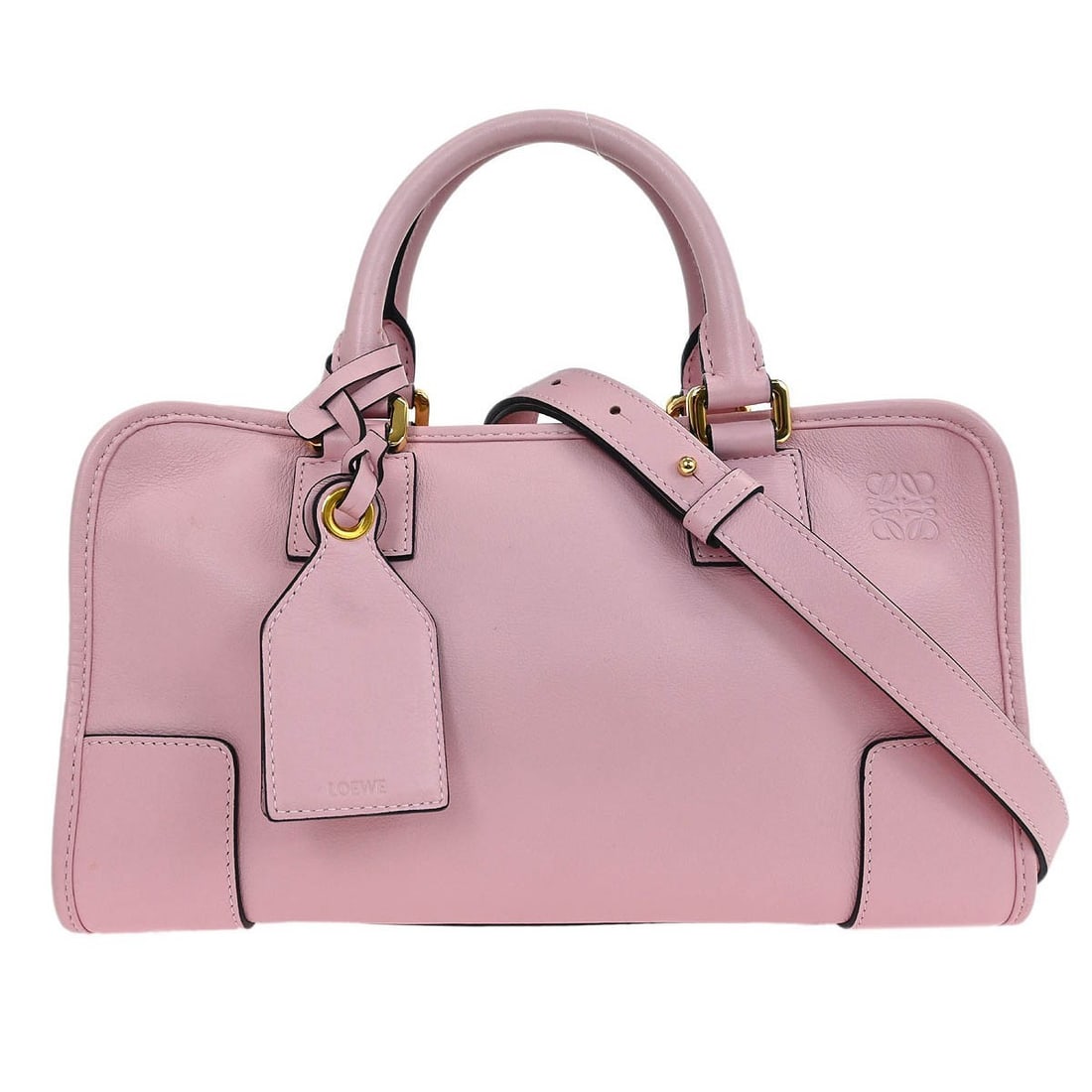 Loewe Amazona 28 Pink Leather 2way Handbag Spain (1 of 10)