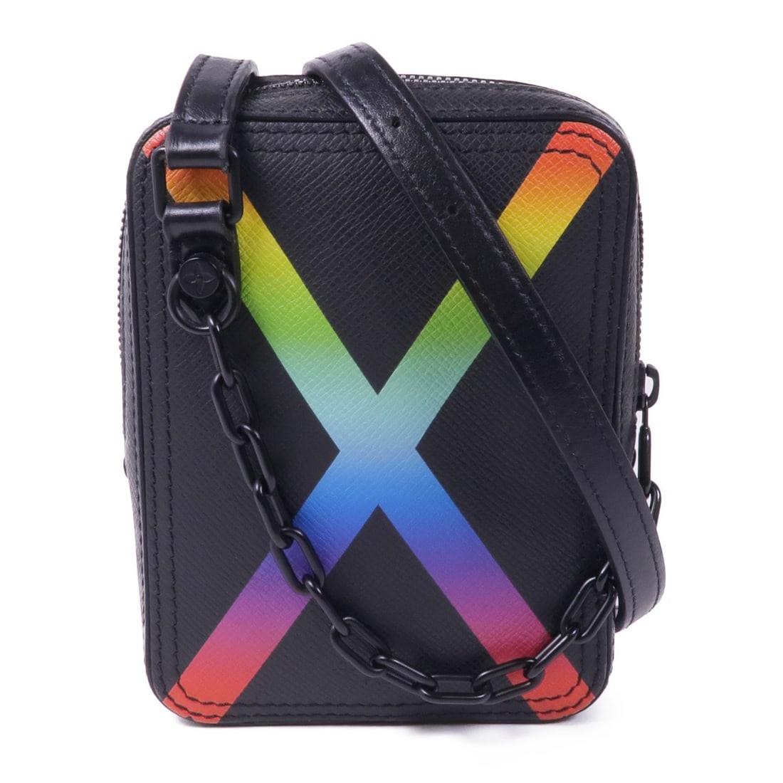 LOUIS VUITTON Danube Black Messenger Shoulder Bag M30332 Calfskin: LOUIS VUITTON Danube Black Messenger Shoulder Bag M30332 Calfskin This LOUIS VUITTON Danube Messenger Shoulder Bag is a stylish and practical accessory made from high-quality calfskin (cowhide) in a s