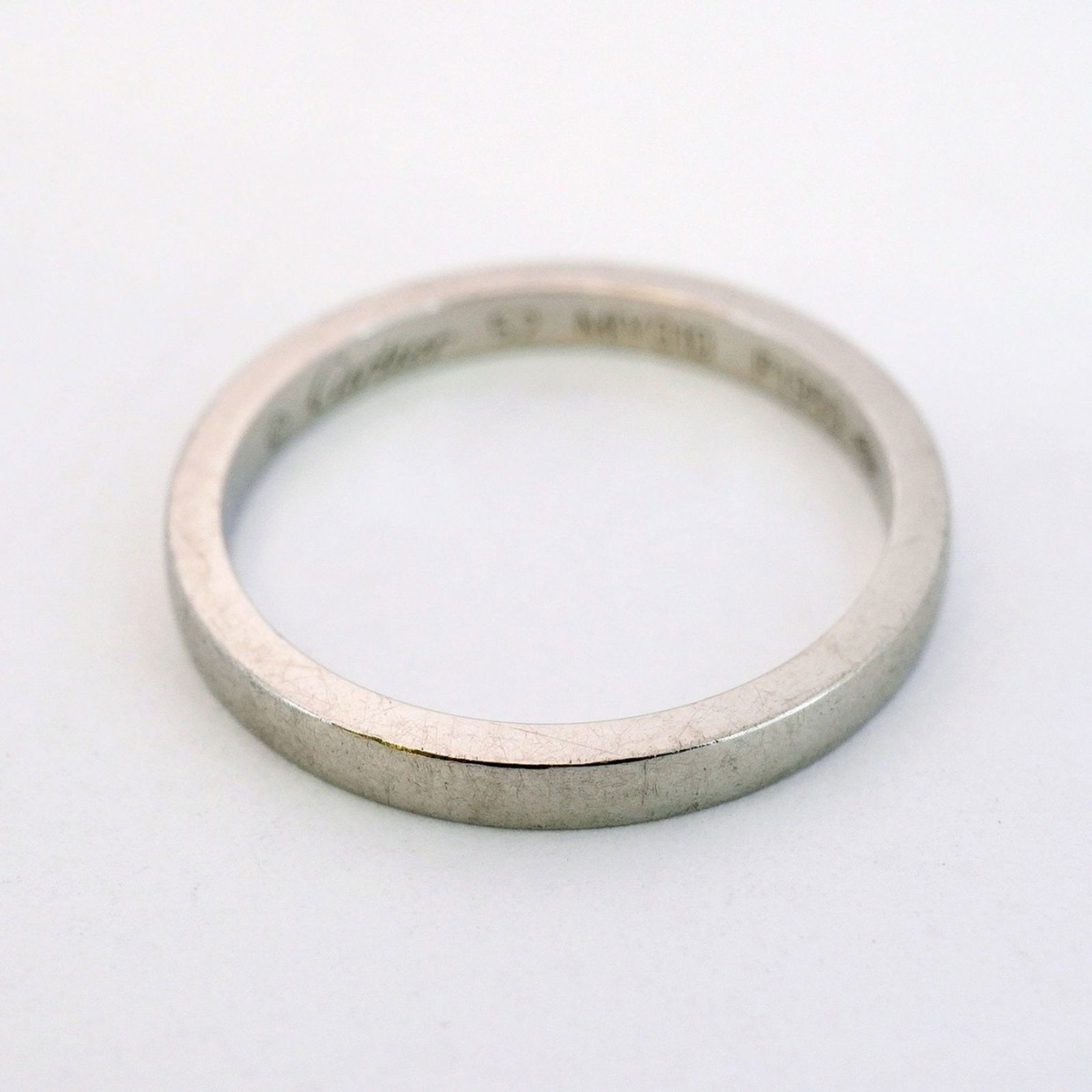 Platinum Classic Wedding Band by Cartier Size 6.5 (1 of 1)