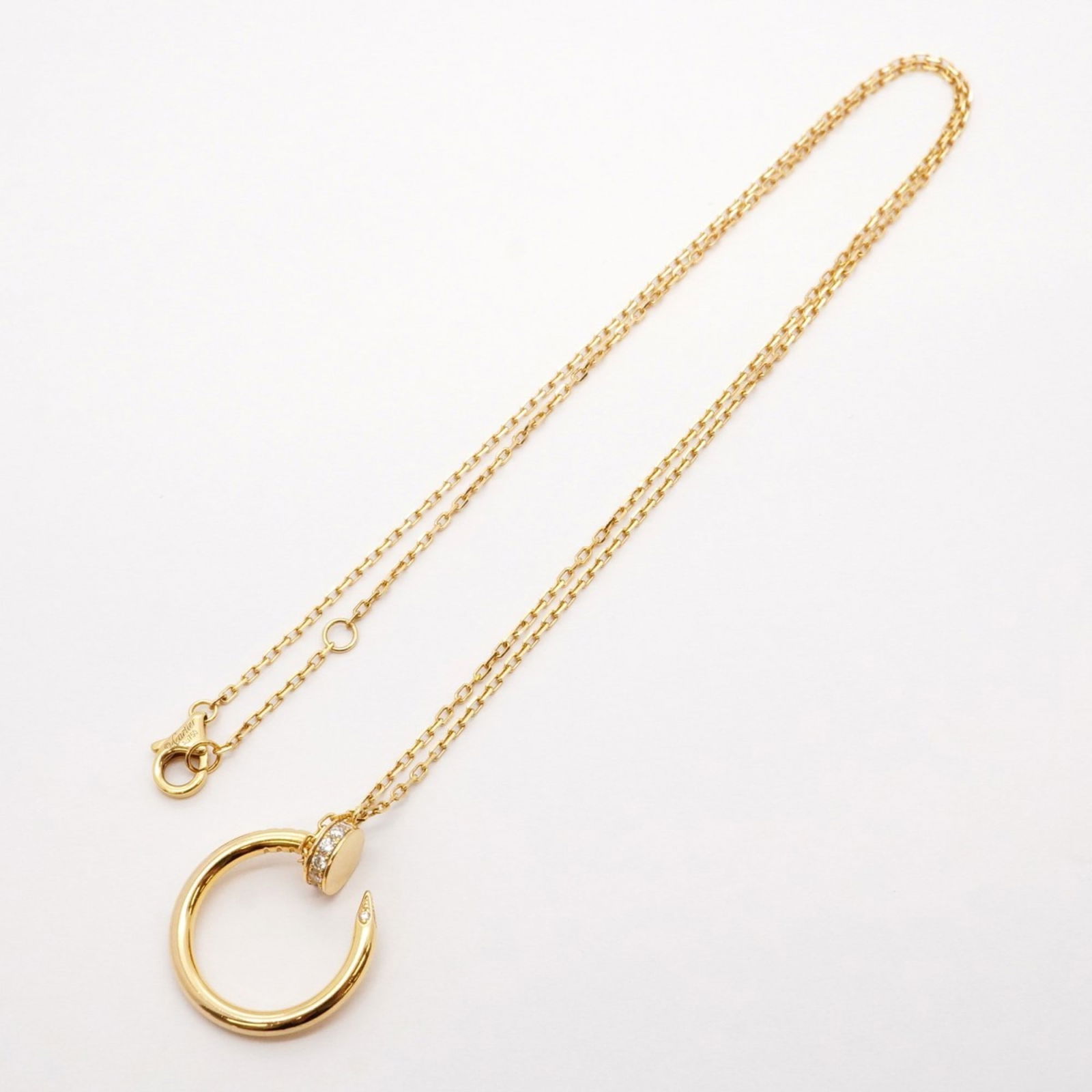 Yellow Gold Juste un Clou Necklace by Cartier France: Yellow Gold Juste un Clou Necklace by Cartier France This Cartier Juste un Clou necklace is crafted from yellow gold and features a sleek, modern design. Designed for women, it showcases the iconic na