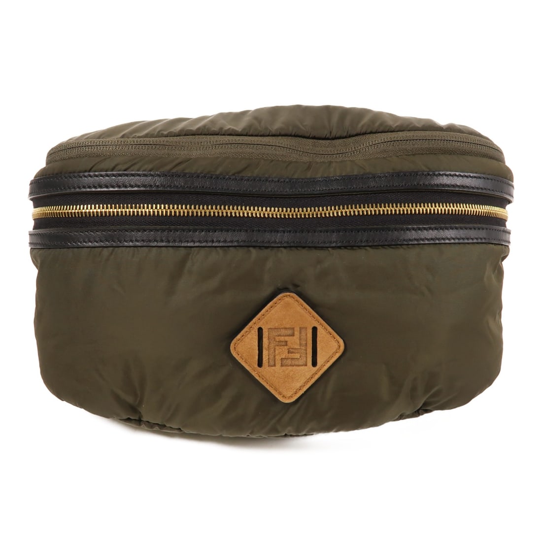 FENDI Brown Nylon Waist Bag Backpack Stylish Versatile Design: FENDI Brown Nylon Waist Bag Backpack Stylish Versatile Design This stylish FENDI waist bag backpack is crafted from durable nylon in a rich brown hue, making it a versatile accessory for both casual a