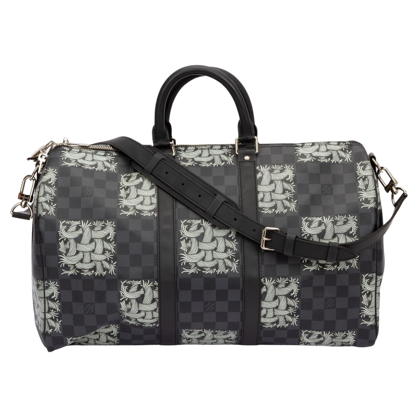 Louis Vuitton Limited Edition Nemeth Keepall 45cm with Lock and Strap: Louis Vuitton Limited Edition Nemeth Keepall 45cm with Lock and Strap This Louis Vuitton limited edition Nemeth Keepall 45 cm is a sophisticated travel bag crafted in France during the 21st century. I