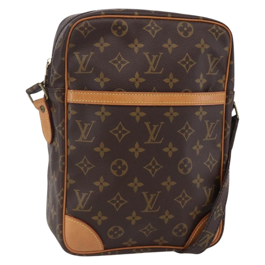 LOUIS VUITTON Monogram DanubeMM Shoulder Bag M45264 Authentic France: LOUIS VUITTON Monogram DanubeMM Shoulder Bag M45264 Authentic France This authentic LOUIS VUITTON Monogram Danube MM Shoulder Bag is a stylish accessory crafted from durable Monogram Canvas. Made in F