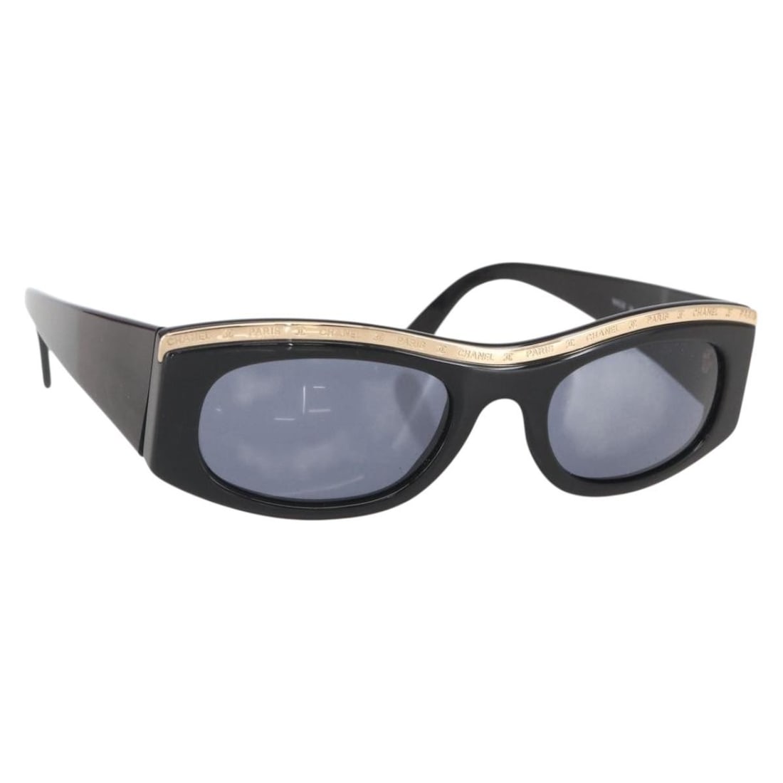 Black Plastic Sunglasses by CHANEL with Case Italy (1 of 11)