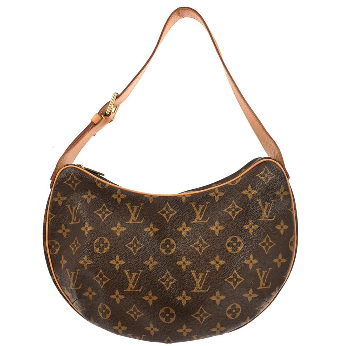 Louis Vuitton Croissant MM Monogram Canvas Hobo Shoulder Bag M51512: Louis Vuitton Croissant MM Monogram Canvas Hobo Shoulder Bag M51512 This Louis Vuitton Monogram Croissant MM handbag features the iconic monogram canvas leather exterior with a brown colorway and logo