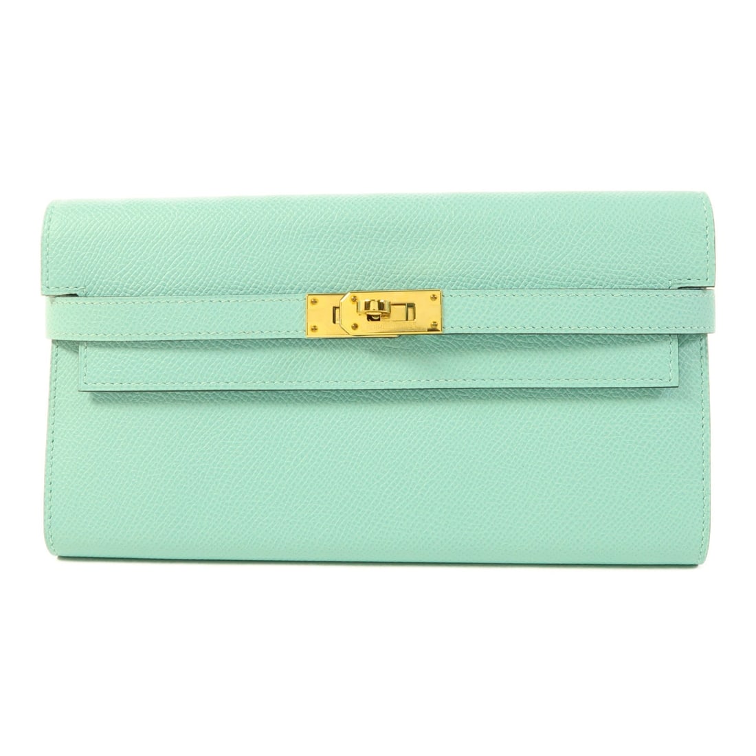 HERMES Blue Calfskin Shoulder Bag Made in France (1 of 11)