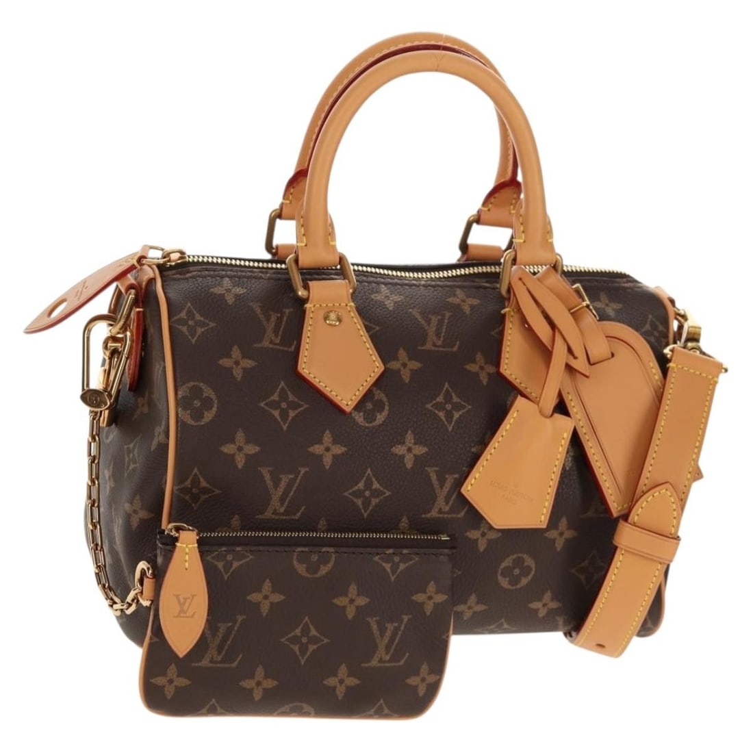 LOUIS VUITTON Monogram Speedy Bandouliere 25 Hand Bag M24443 Auth (1 of 18)