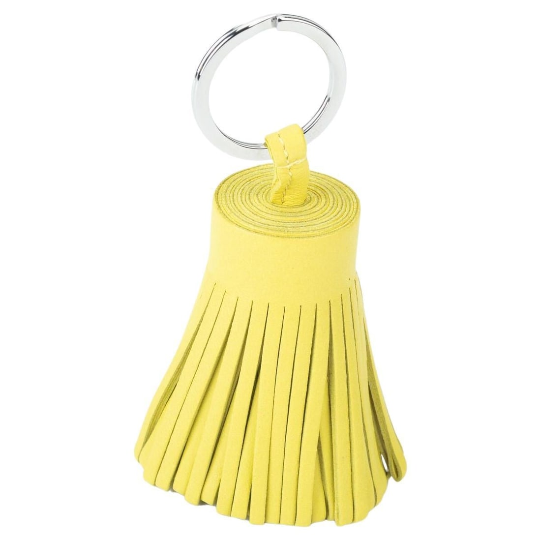 Hermes Lime Yellow Carmen Bag Charm Keychain BNIB: Hermes Lime Yellow Carmen Bag Charm Keychain BNIB Elevate your accessories with this Hermes Lime Carmen Bag Charm, a stunning addition to your collection. Crafted from premium materials, this vibrant
