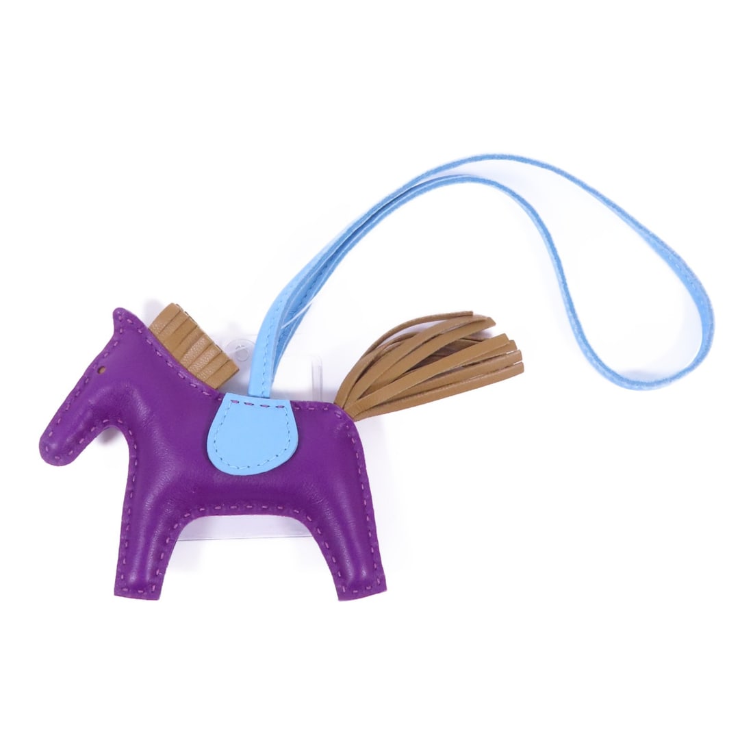 HERMES Rodeo PM Charm Anemone Purple Lambskin (1 of 7)