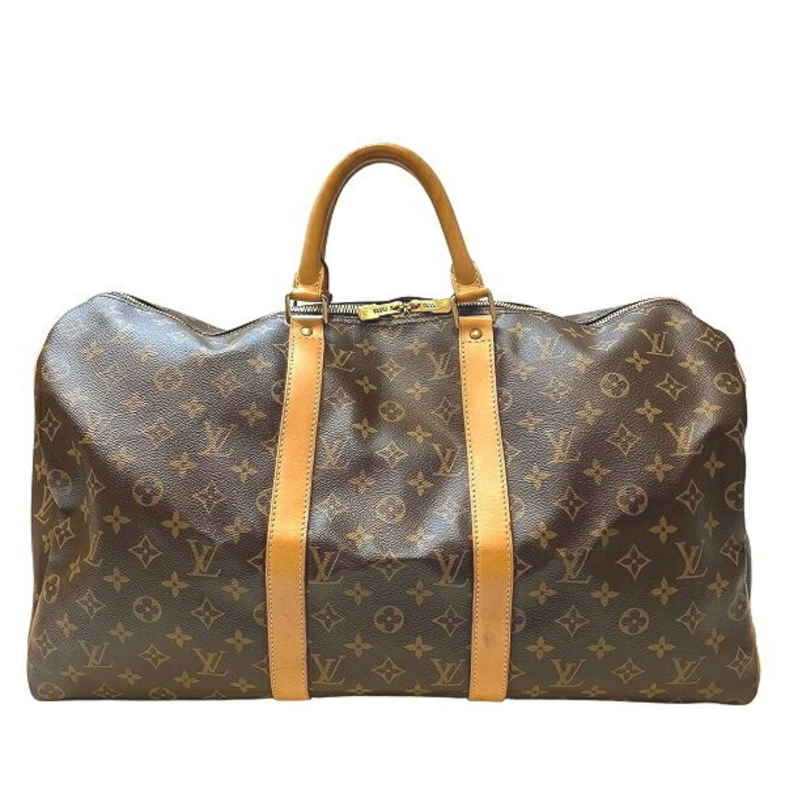 Keepall 50 Travel Bag in Brown Canvas by Louis Vuitton (1 of 9)