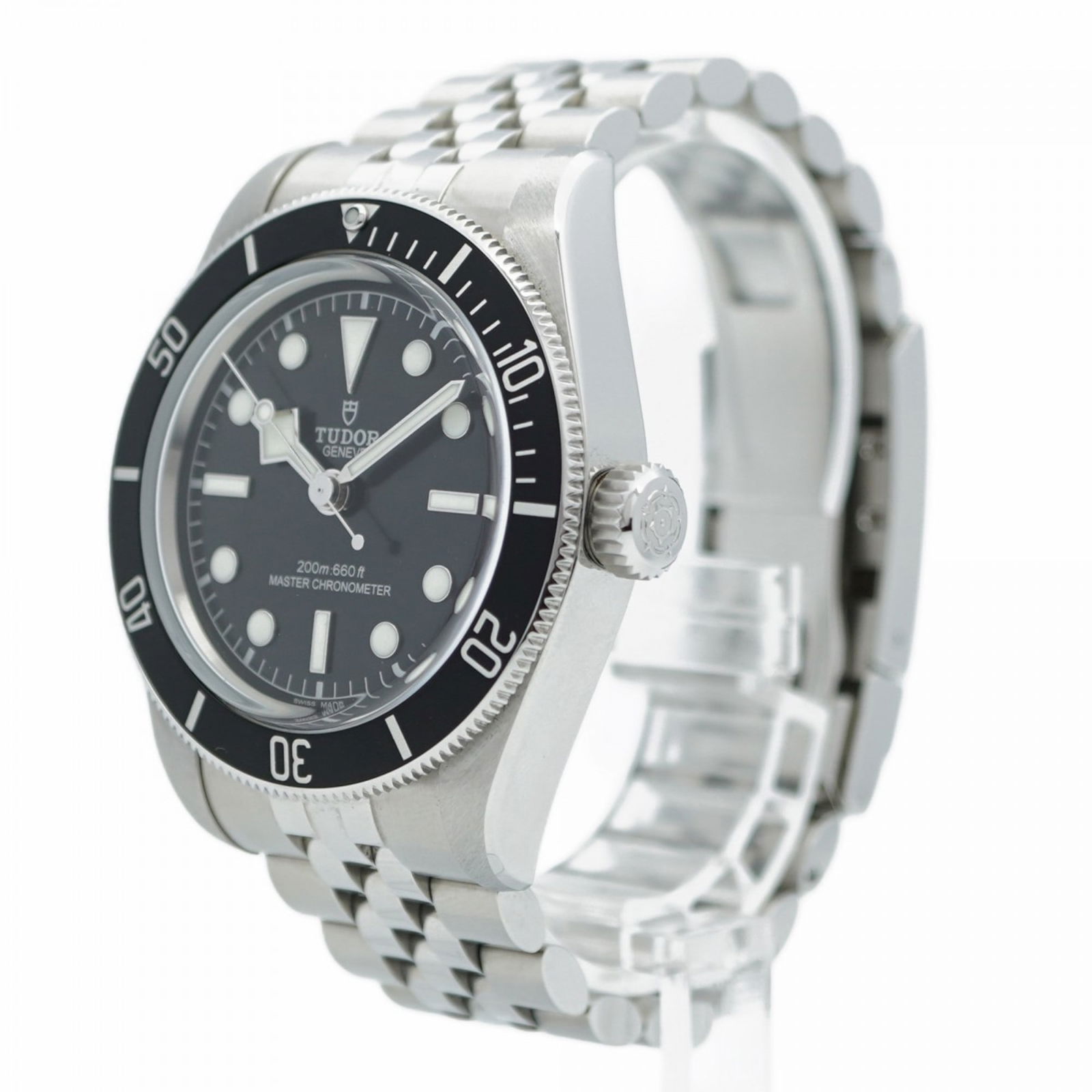 Tudor Black Bay Steel Men's Watch 40.7mm Swiss Made: Tudor Black Bay Steel Men's Watch 40.7mm Swiss Made This Tudor Black Bay watch features a steel case and bracelet in a classic black colorway. Designed for men, it is crafted in Switzerland and showca