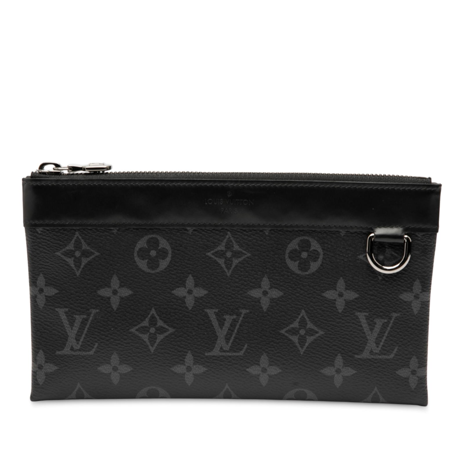 Louis Vuitton Monogram Taigarama Pochette Discovery PM Black Fabric Bag (1 of 7)