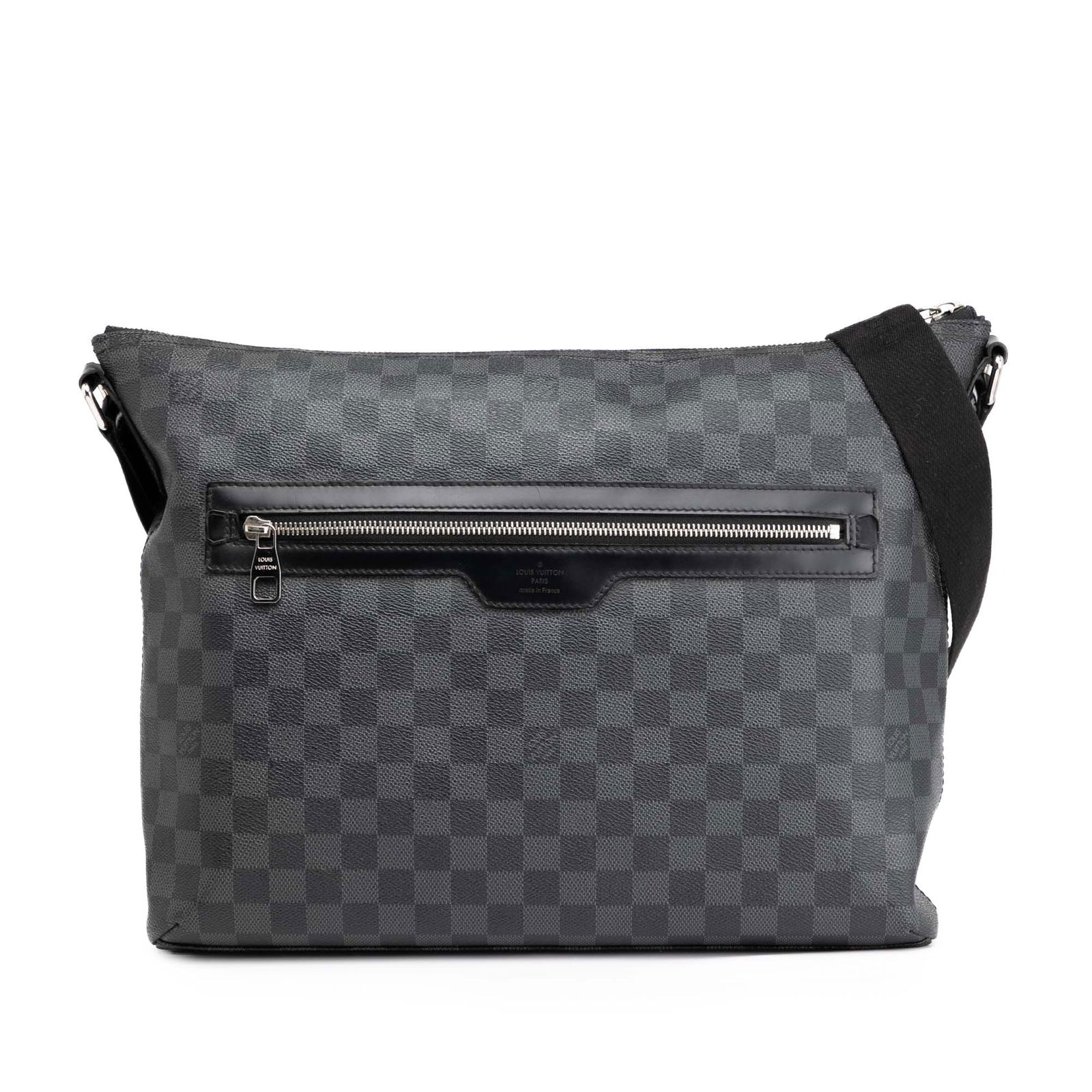 Louis Vuitton Damier Graphite Mick MM Black Canvas Bag: Louis Vuitton Damier Graphite Mick MM Black Canvas Bag Introducing the Louis Vuitton Damier Graphite Mick MM, a stylish bag crafted from durable damier graphite canvas with premium leather trim. This