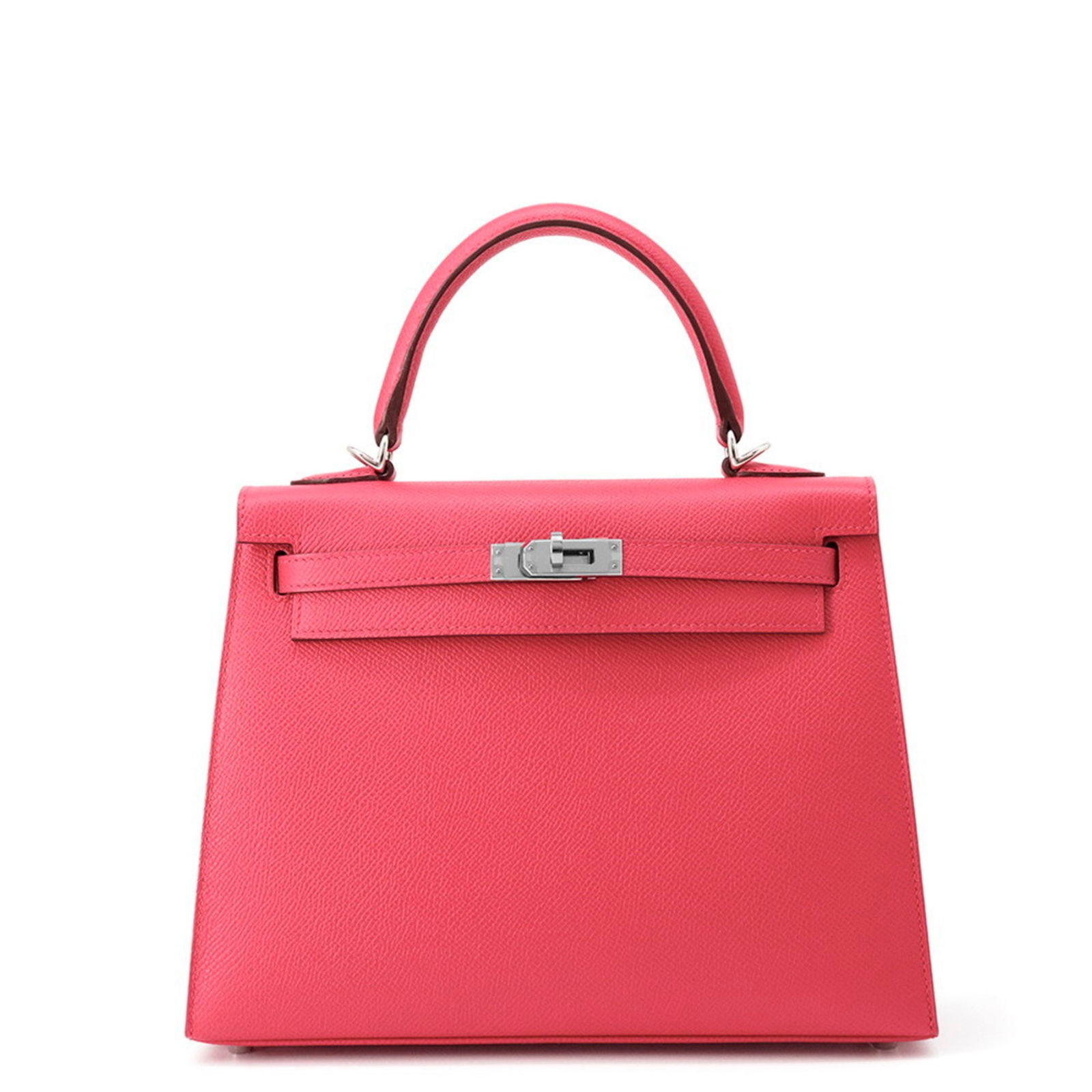 Pink Leather Hermes Kelly 25 Handbag France 18cm x 25cm x 10cm (1 of 1)