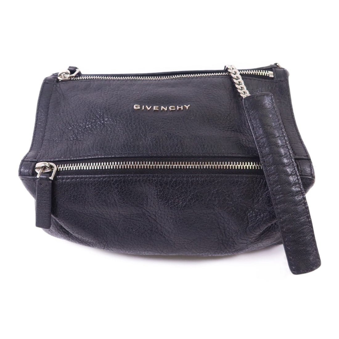 GIVENCHY Black Calfskin Leather Pandora Mini Chain Shoulder Bag BB05245 (1 of 18)