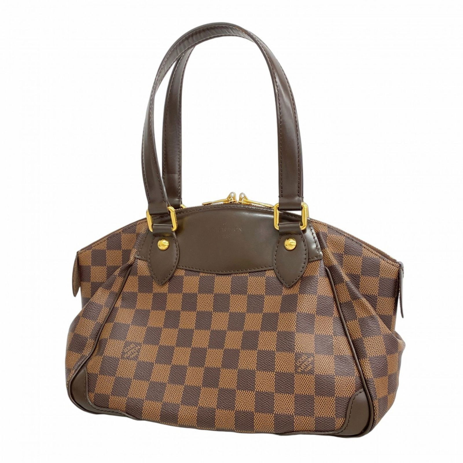 Verona Brown Canvas Bag by Louis Vuitton France: Verona Brown Canvas Bag by Louis Vuitton France The Louis Vuitton Verona is a women's handbag crafted from brown canvas. It features a structured silhouette with a spacious interior. The exterior show