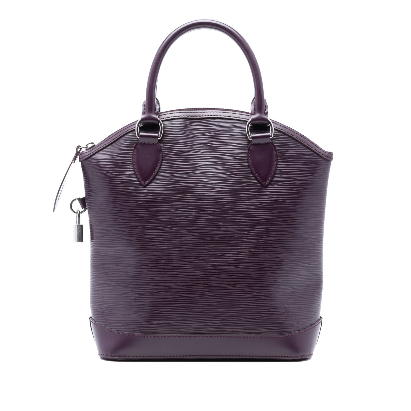 Louis Vuitton Epi Lockit Vertical Purple Leather Handbag (1 of 7)
