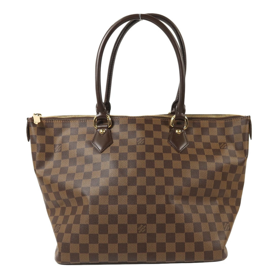 Louis Vuitton Saleya MM Damier Brown Shoulder Tote Bag N51182 Gold Hardware (1 of 14)