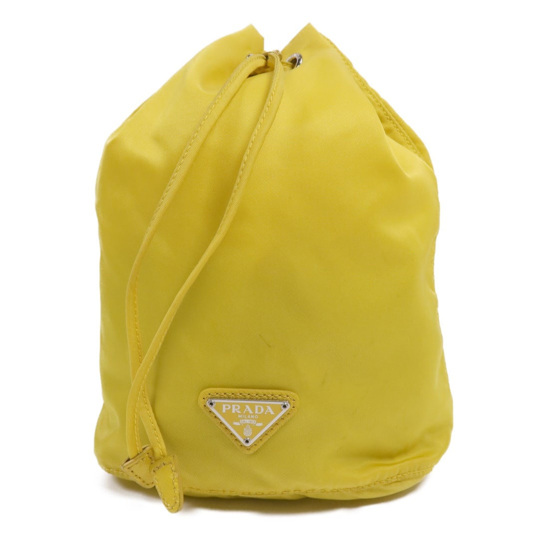 PRADA Nylon Clutch Bag 1NA369 Yellow Italy (1 of 14)