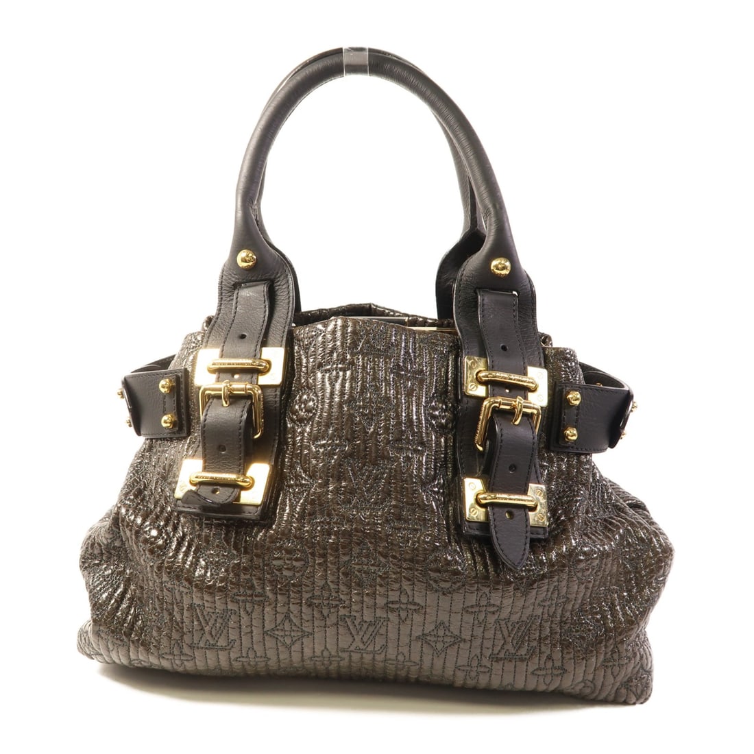 Louis Vuitton Monogram Motard GHW Brown Leather Shoulder Bag (1 of 14)