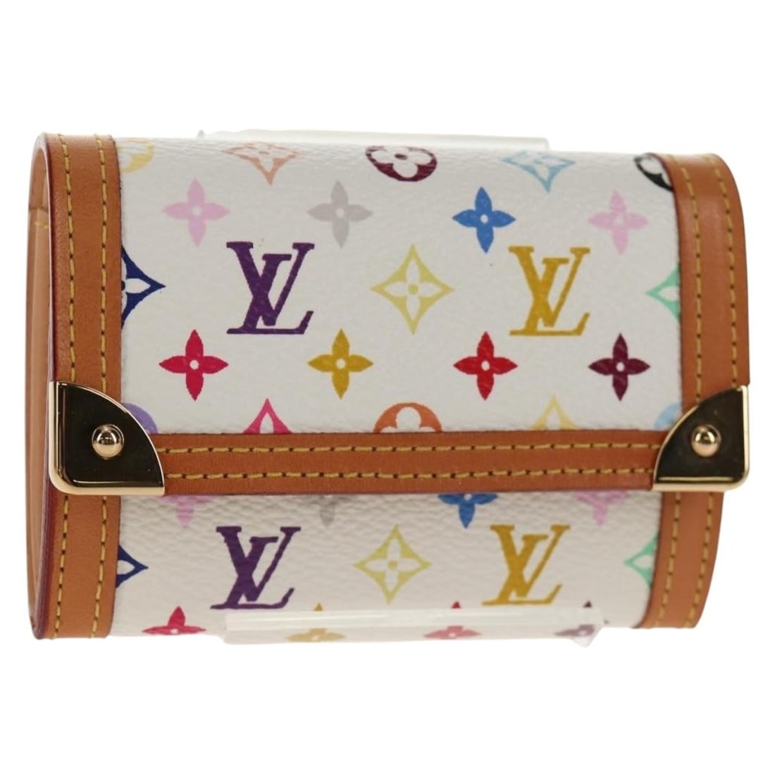 Louis Vuitton Multicolor Coin Purse M92657 White Authenticated (1 of 18)