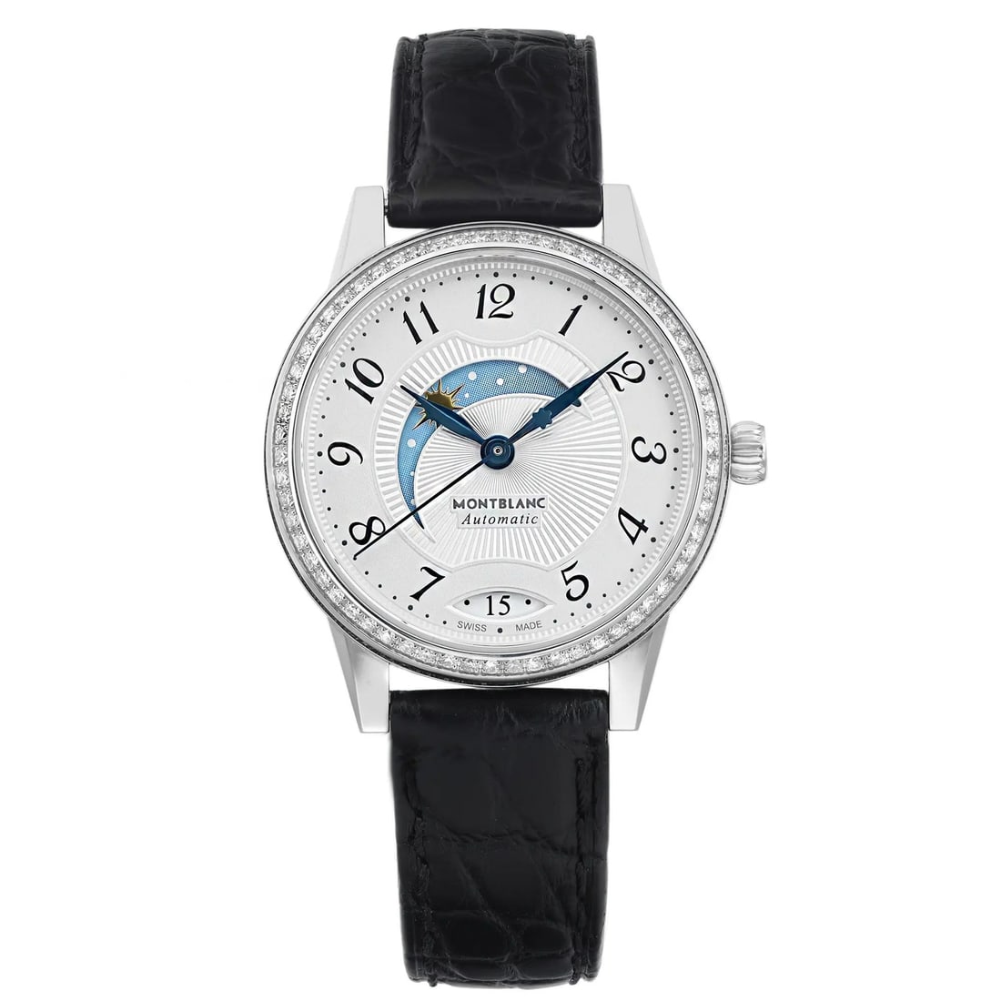 Montblanc Boheme 30mm Luxury Watch with Diamond Bezel Silver Dial (1 of 7)