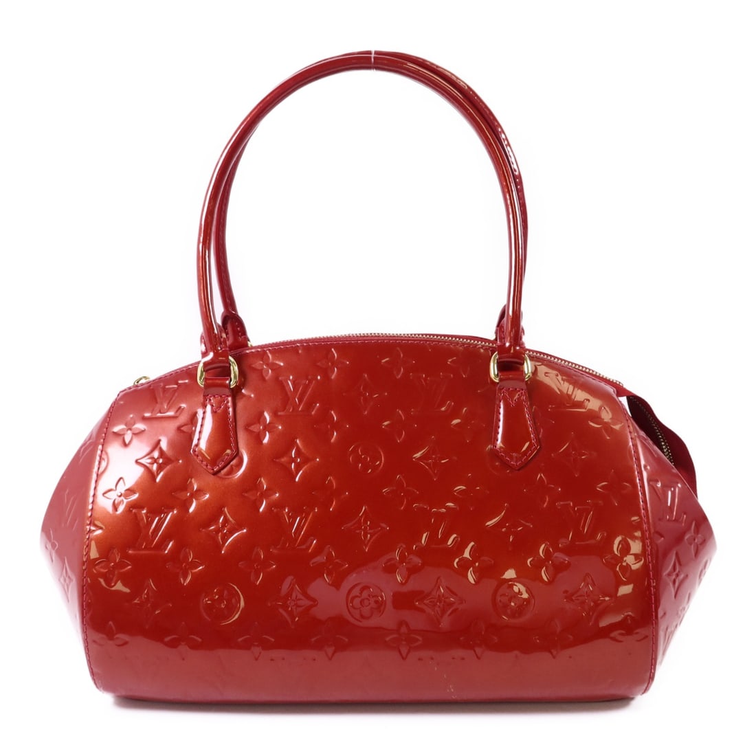 Louis Vuitton Sherwood PM Patent Leather Red Shoulder Bag Monogram Vernis GHW: Louis Vuitton Sherwood PM Patent Leather Red Shoulder Bag Monogram Vernis GHW This Louis Vuitton Sherwood PM shoulder bag features the signature Monogram Vernis patent leather in red. Designed for eve