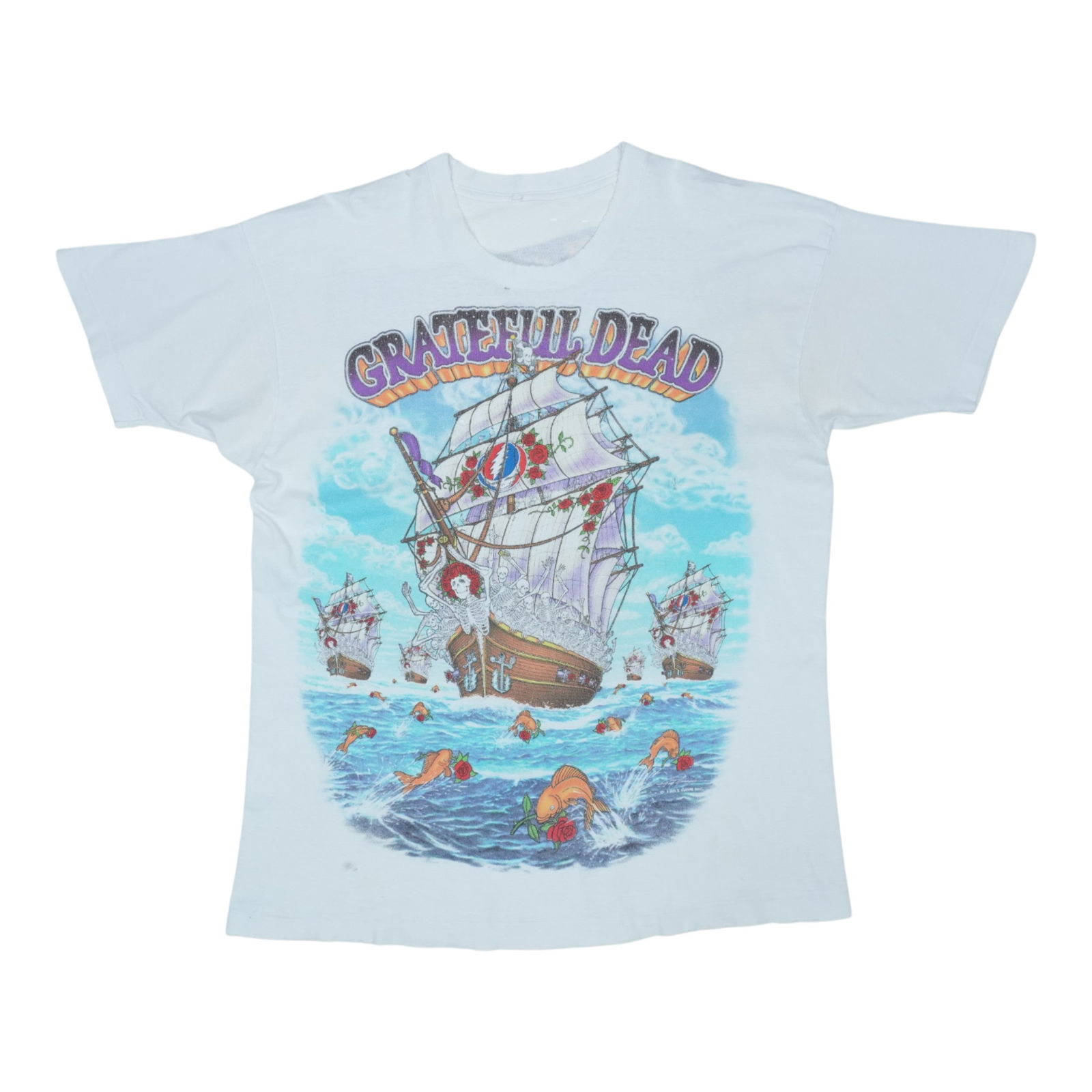 Vintage 1993 Grateful Dead Ship of Fools Graphic Cotton Shirt (1 of 7)