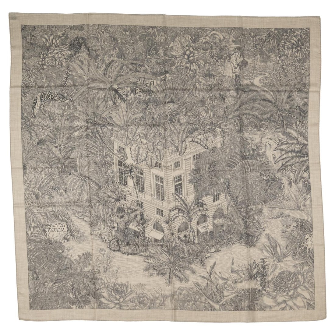 Hermes Faubourg Cashmere Silk Shawl 53x53 New with Box: Hermes Faubourg Cashmere Silk Shawl 53x53 New with Box Introducing the exquisite Hermes Cashmere Faubourg Shawl, a luxurious piece crafted from a blend of cashmere and silk. This shawl features a stun