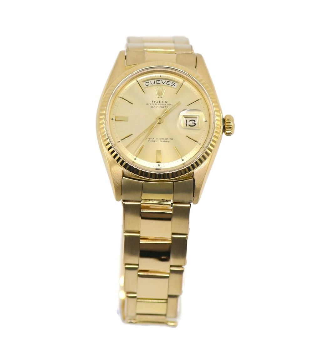 Rolex Day-Date 18K Yellow Gold Wristwatch Model 1803/8 with Box (1 of 6)