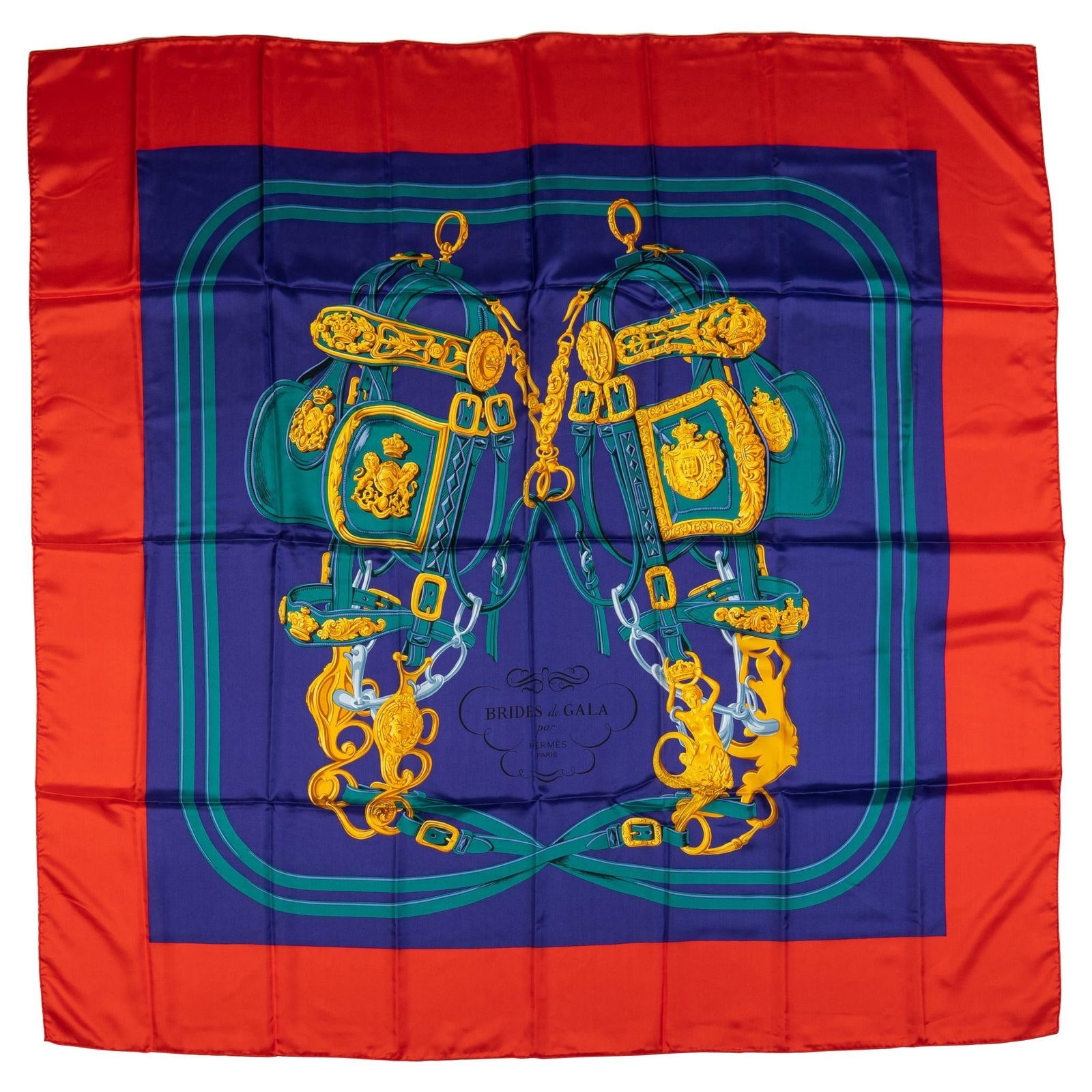 Hermes Brides de Gala Red Purple Silk Oversize Shawl 54": Hermes Brides de Gala Red Purple Silk Oversize Shawl 54" Elevate your wardrobe with this stunning Hermes Brides de Gala shawl, crafted from luxurious silk in a vibrant red and purple color palette. Fe