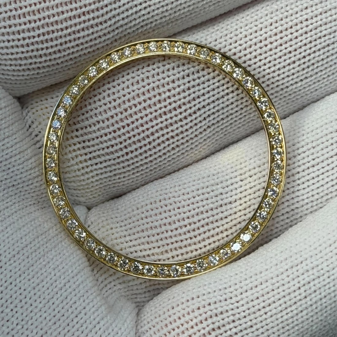 Custom 36mm 14K Yellow Gold Diamond Bezel for Rolex Datejust 16233 (1 of 6)
