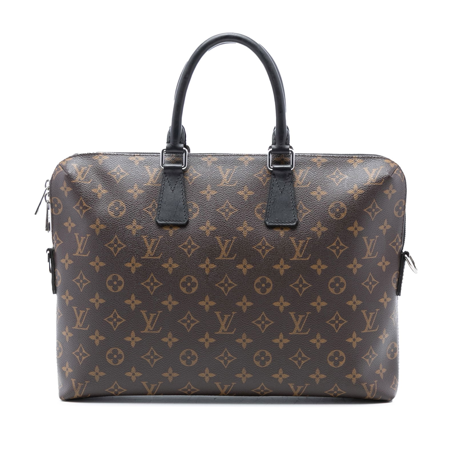 Monogram Macassar Canvas Porte Documents Jour Briefcase by Louis Vuitton: Monogram Macassar Canvas Porte Documents Jour Briefcase by Louis Vuitton The Louis Vuitton Monogram Macassar Porte Documents Jour features a signature monogram macassar canvas exterior with rolled lea