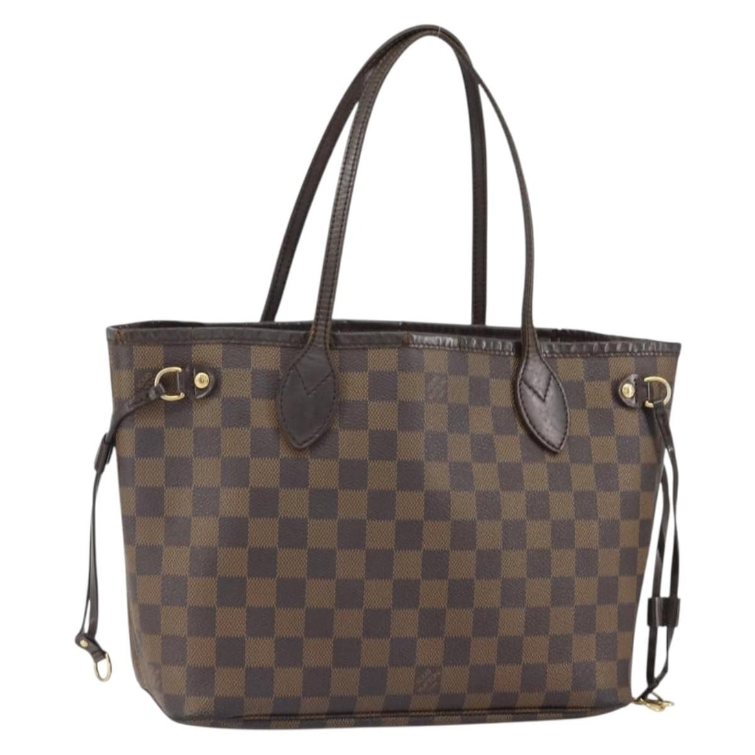 Neverfull PM Tote in Damier Azur Canvas N41362 by Louis Vuitton: Neverfull PM Tote in Damier Azur Canvas N41362 by Louis Vuitton This is a Louis Vuitton Neverfull PM tote bag crafted from Damier Azur canvas. The bag features a spacious interior and is designed in t