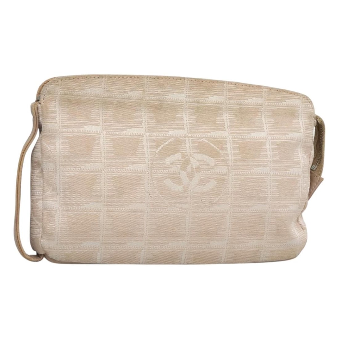 CHANEL Pink Nylon Travel Pouch Auth BS25855 France (1 of 17)