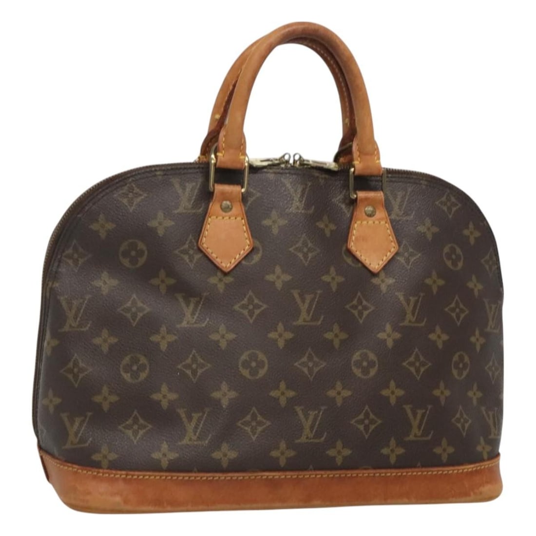 Louis Vuitton Alma Monogram Canvas Handbag M51130 France: Louis Vuitton Alma Monogram Canvas Handbag M51130 France This Louis Vuitton Alma handbag features the iconic Monogram canvas, crafted in France. The bag displays a structured silhouette and offers a s