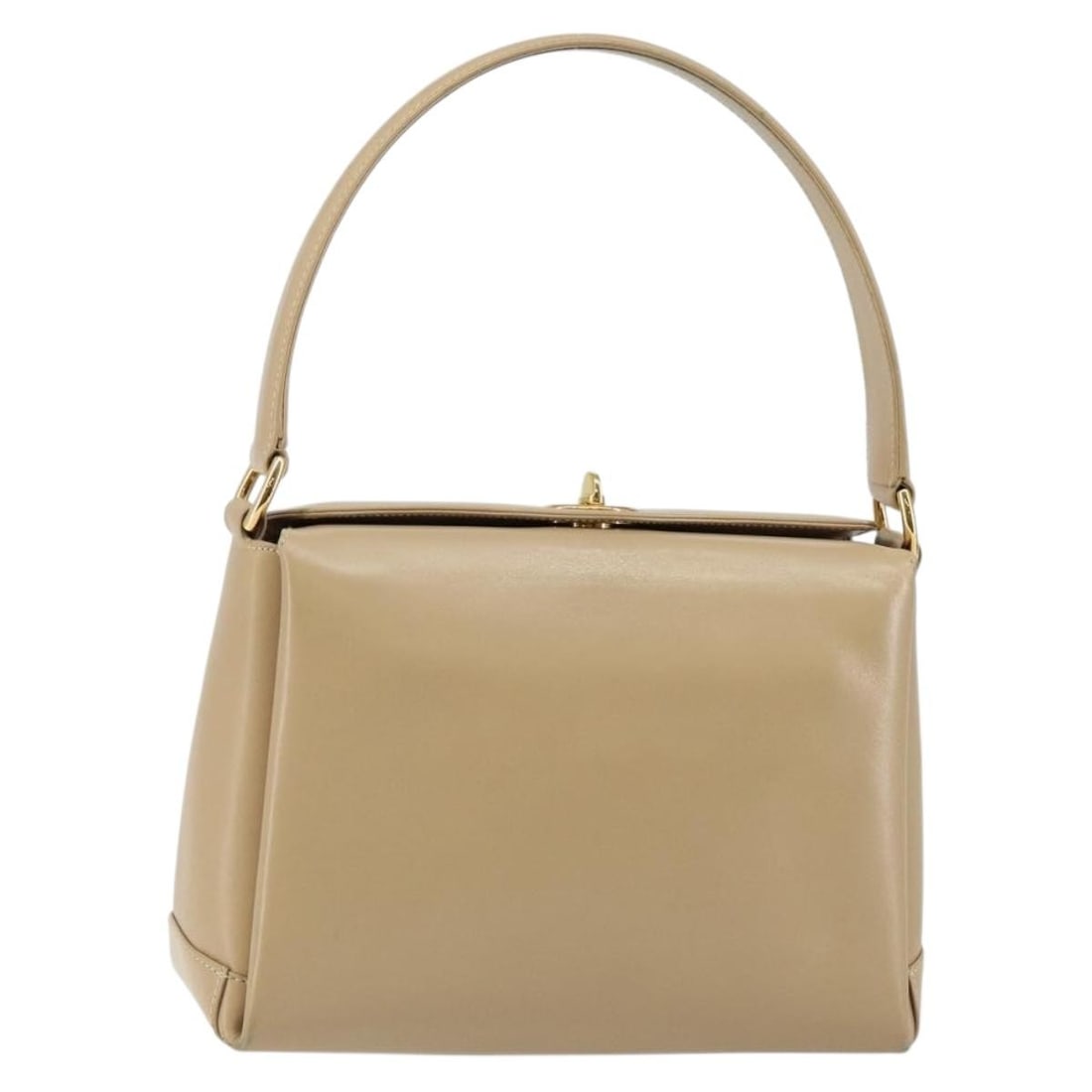 GUCCI Beige Gold Leather Shoulder Bag Made in Italy (1 of 18)