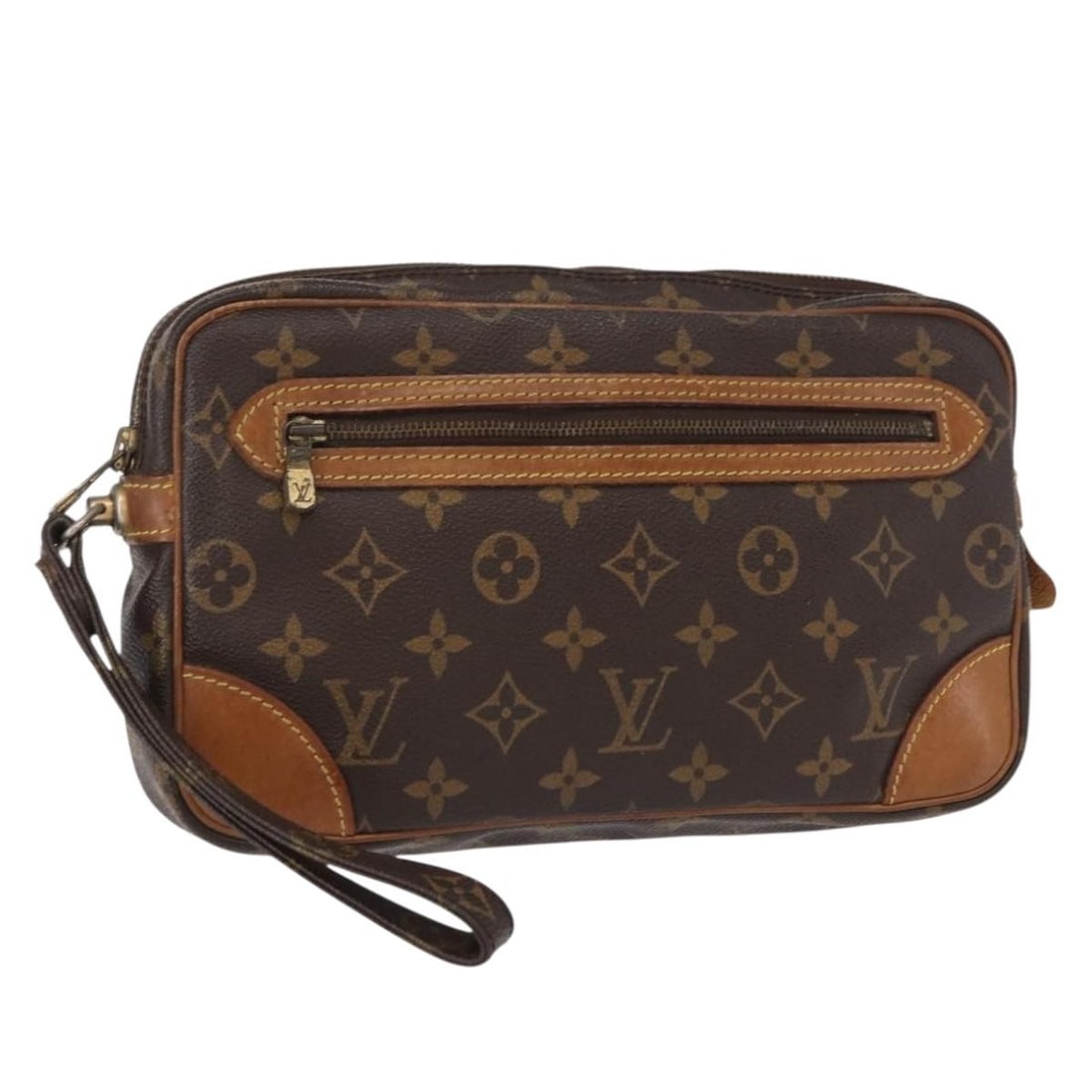 LOUIS VUITTON Monogram Marly Dragonne GM Clutch Bag M51825 Auth (1 of 18)