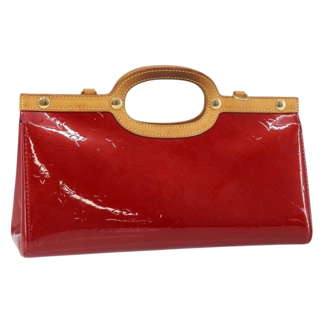 LOUIS VUITTON Red Patent Leather Roxbury Drive Handbag M91987 (1 of 18)