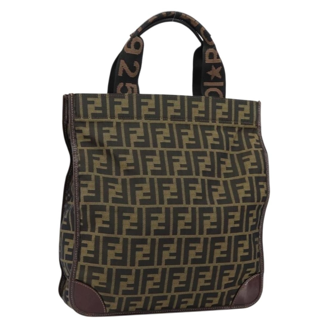 FENDI Zucca Canvas Hand Bag Black Brown Made in Italy: FENDI Zucca Canvas Hand Bag Black Brown Made in Italy This FENDI Zucca Canvas Hand Bag showcases a stylish blend of black and brown hues, offering a chic accessory for any outfit. Crafted in Italy, it