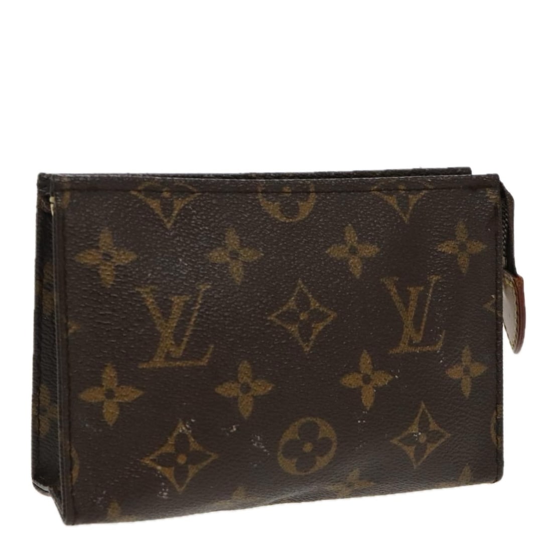LOUIS VUITTON Monogram Poche Toilette 15 Pouch M47546 Made in France: LOUIS VUITTON Monogram Poche Toilette 15 Pouch M47546 Made in France This LOUIS VUITTON Monogram Poche Toilette 15 Pouch (M47546) is a stylish accessory crafted from durable Monogram Canvas. The exter