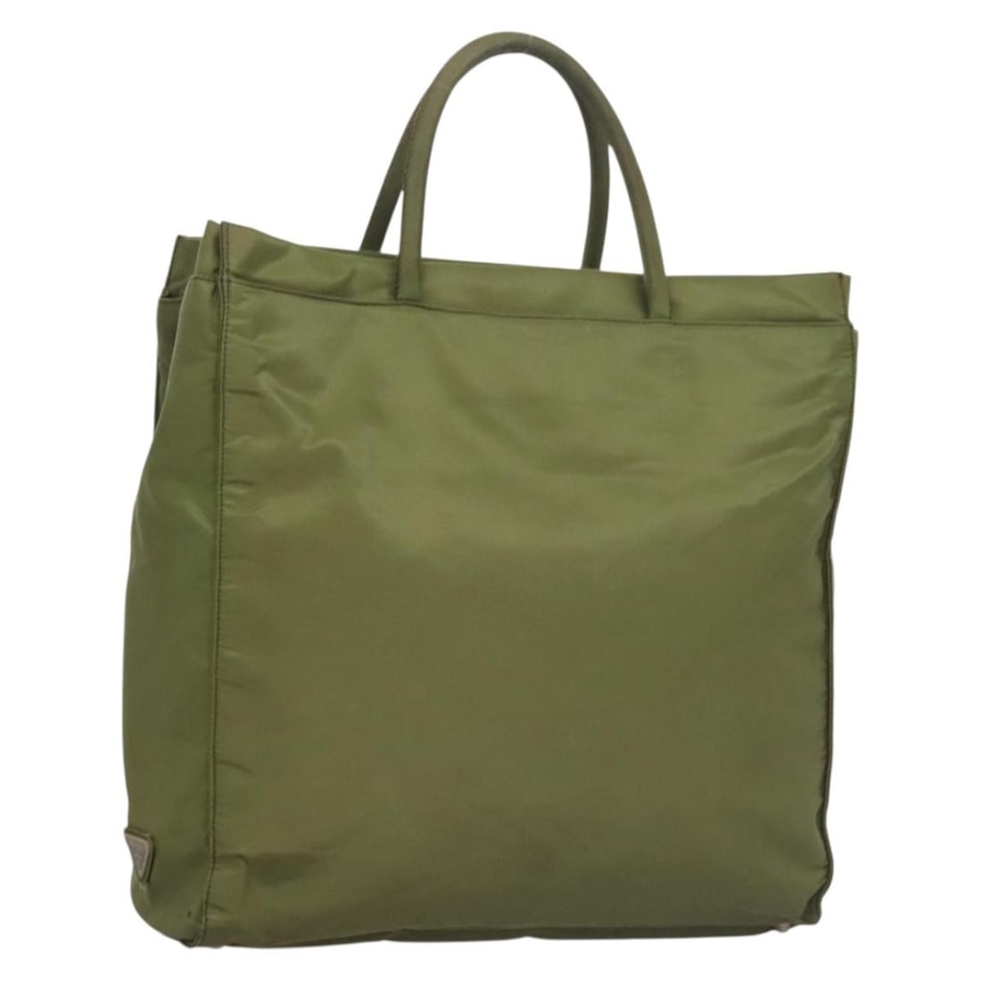 Authentic PRADA Khaki Nylon Tote Bag Made in Italy: Authentic PRADA Khaki Nylon Tote Bag Made in Italy This authentic PRADA tote bag combines style and functionality with its durable nylon construction and chic khaki color. Ideal for daily use, it feat