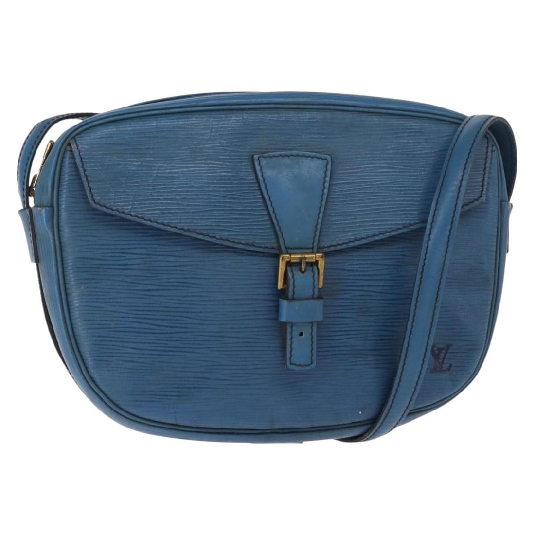 LOUIS VUITTON Epi Jeune Fille MM Shoulder Bag Toledo Blue M52155 (1 of 18)