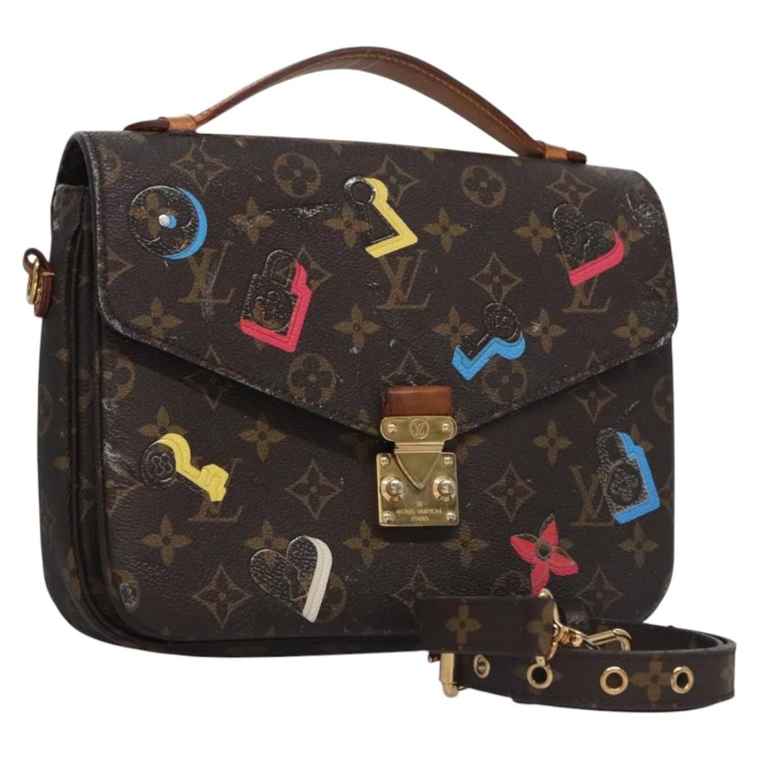 LOUIS VUITTON Monogram Lovelock Pochette Metis Hand Bag M44366 2-Way Design: LOUIS VUITTON Monogram Lovelock Pochette Metis Hand Bag M44366 2-Way Design This authentic LOUIS VUITTON Monogram Lovelock Pochette Metis Hand Bag is a stylish accessory that showcases the iconic mono