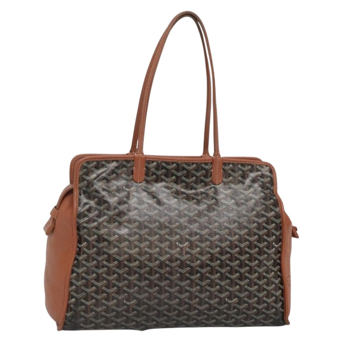 GOYARD Herringbone Ardy PM Black PVC Tote Bag Authentic France (1 of 18)