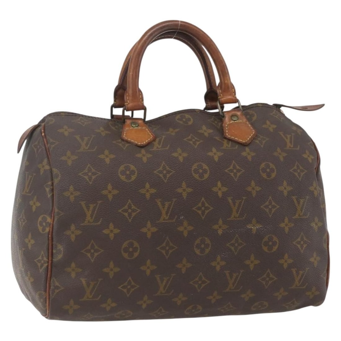 Louis Vuitton Speedy 30 Monogram Canvas Handbag M41526 France: Louis Vuitton Speedy 30 Monogram Canvas Handbag M41526 France This is a Louis Vuitton Monogram Speedy 30 handbag crafted from signature monogram canvas. The bag features dual rolled handles, gold-tone