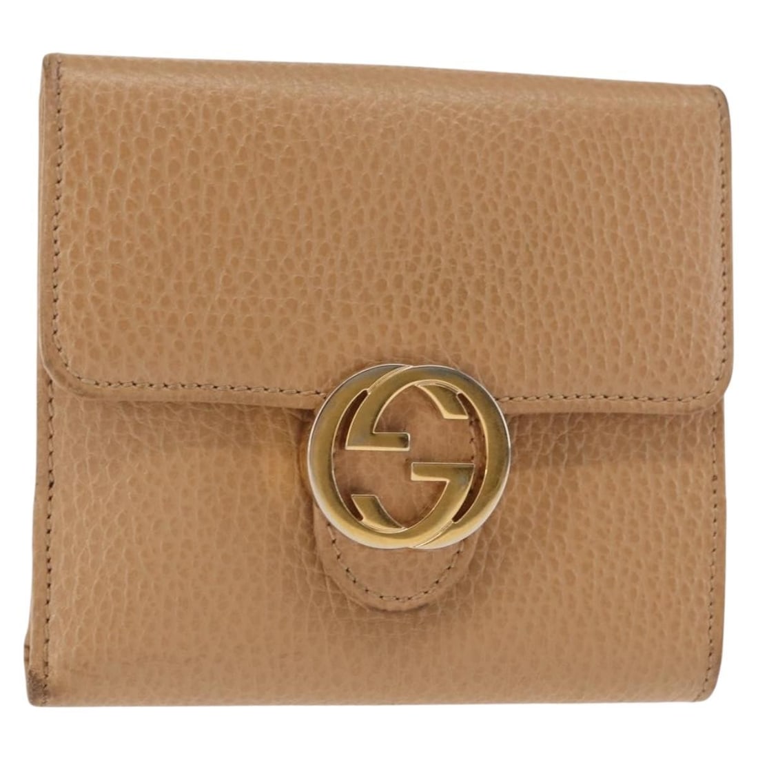 GUCCI 615525 Bifold Wallet Leather Beige Gold Made in Italy: GUCCI 615525 Bifold Wallet Leather Beige Gold Made in Italy Discover the elegance of this GUCCI Bifold Wallet crafted from premium leather. Designed in a sophisticated beige and gold color combination