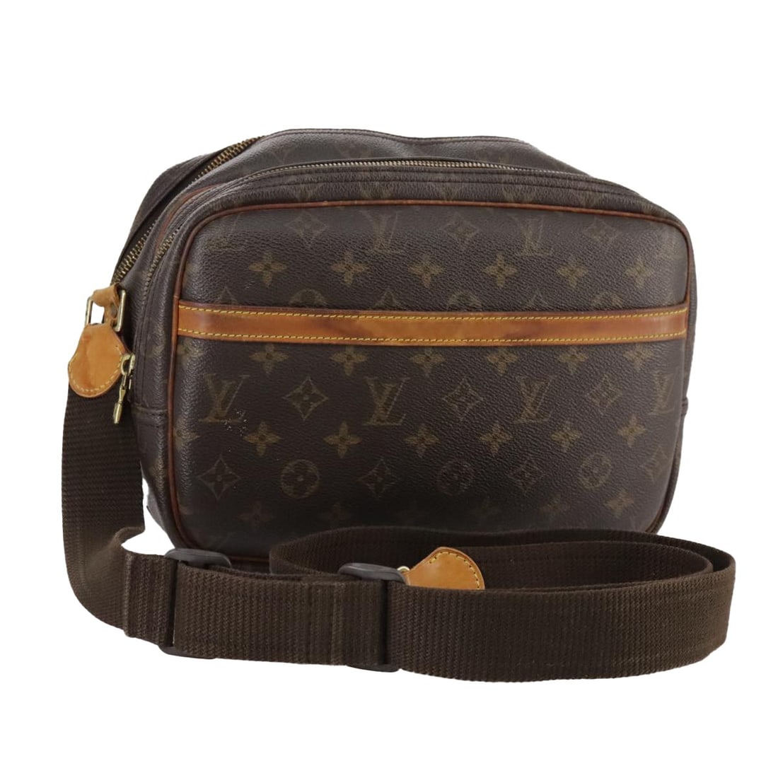 LOUIS VUITTON Monogram Reporter PM Shoulder Bag M45254 Auth France: LOUIS VUITTON Monogram Reporter PM Shoulder Bag M45254 Auth France Introducing the LOUIS VUITTON Monogram Reporter PM Shoulder Bag, a timeless piece crafted from iconic Monogram Canvas. Designed for t